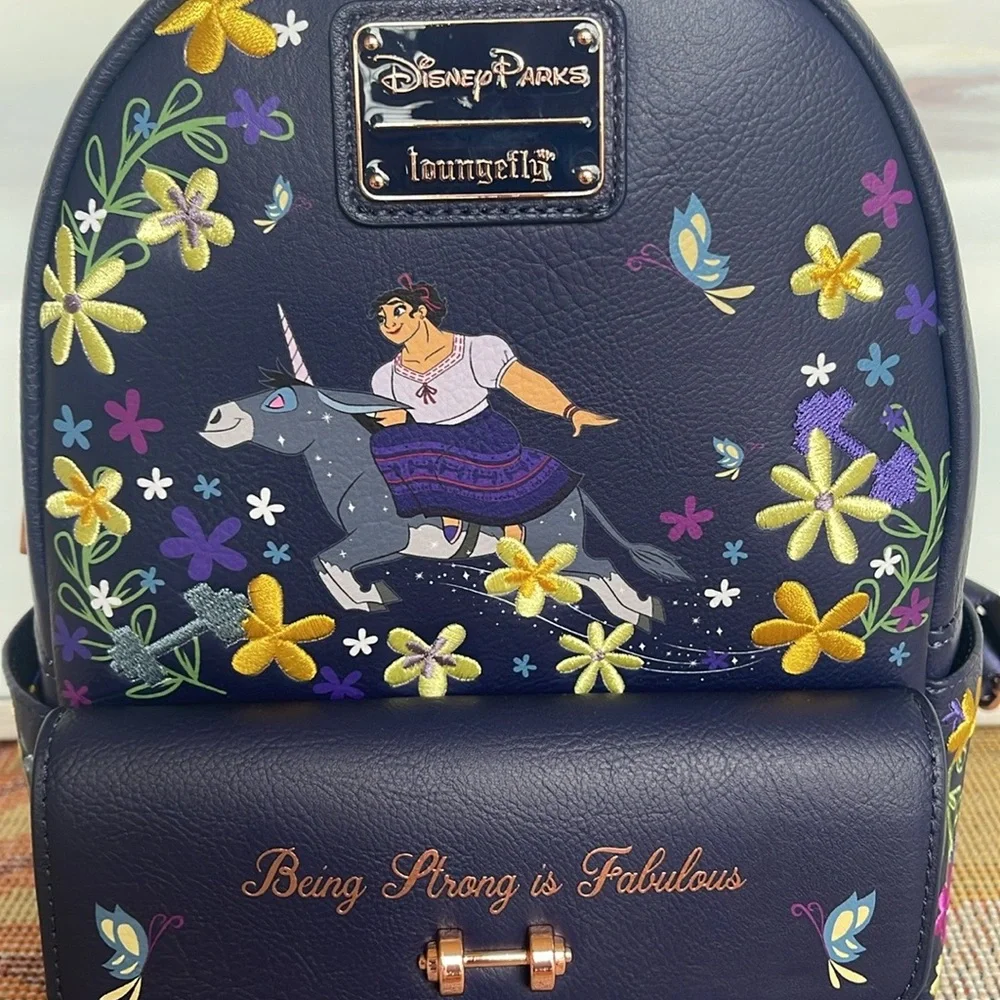 Disney Parks Loungefly Luisa Madrigal Encanto Mini Backpack New With Tag - Picture 14 of 16